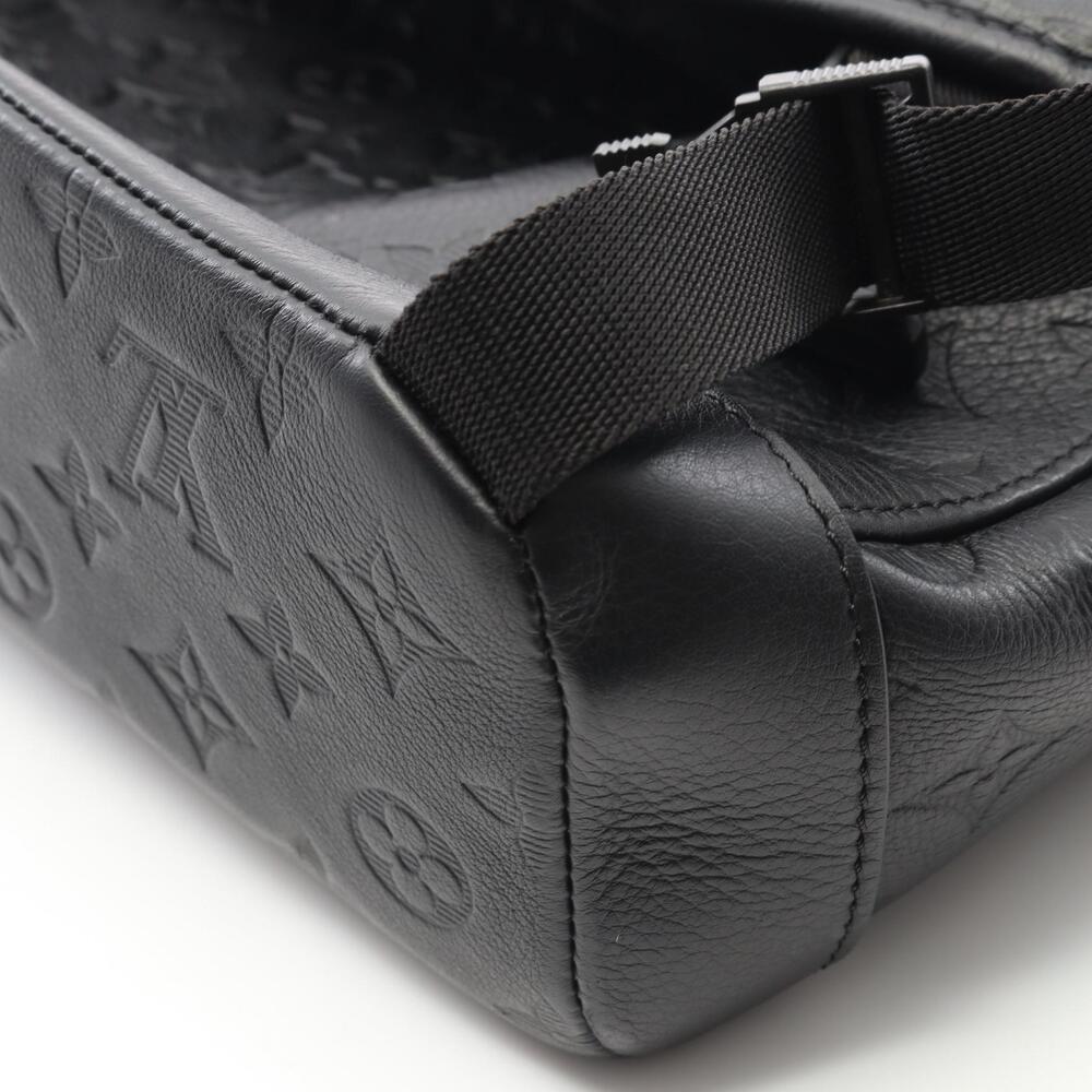 Louis Vuitton Messenger Voyage Shoulder Bag Leather Monogram Shadow Black - Picture 5 of 7